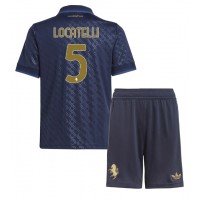 Juventus Manuel Locatelli #5 3rd trikot Kinder 2024-25 Kurzarm (+ Kurze Hosen)